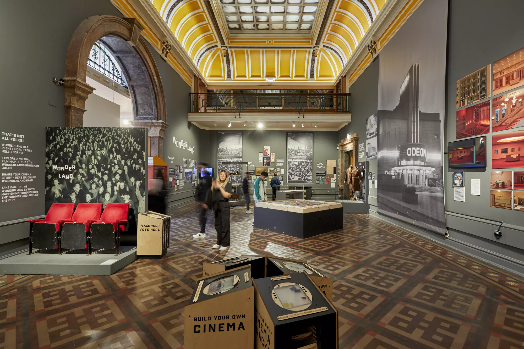 An installation view of Flatpack's Wonderland exhibition at Birmingham Museum and Art Gallery.