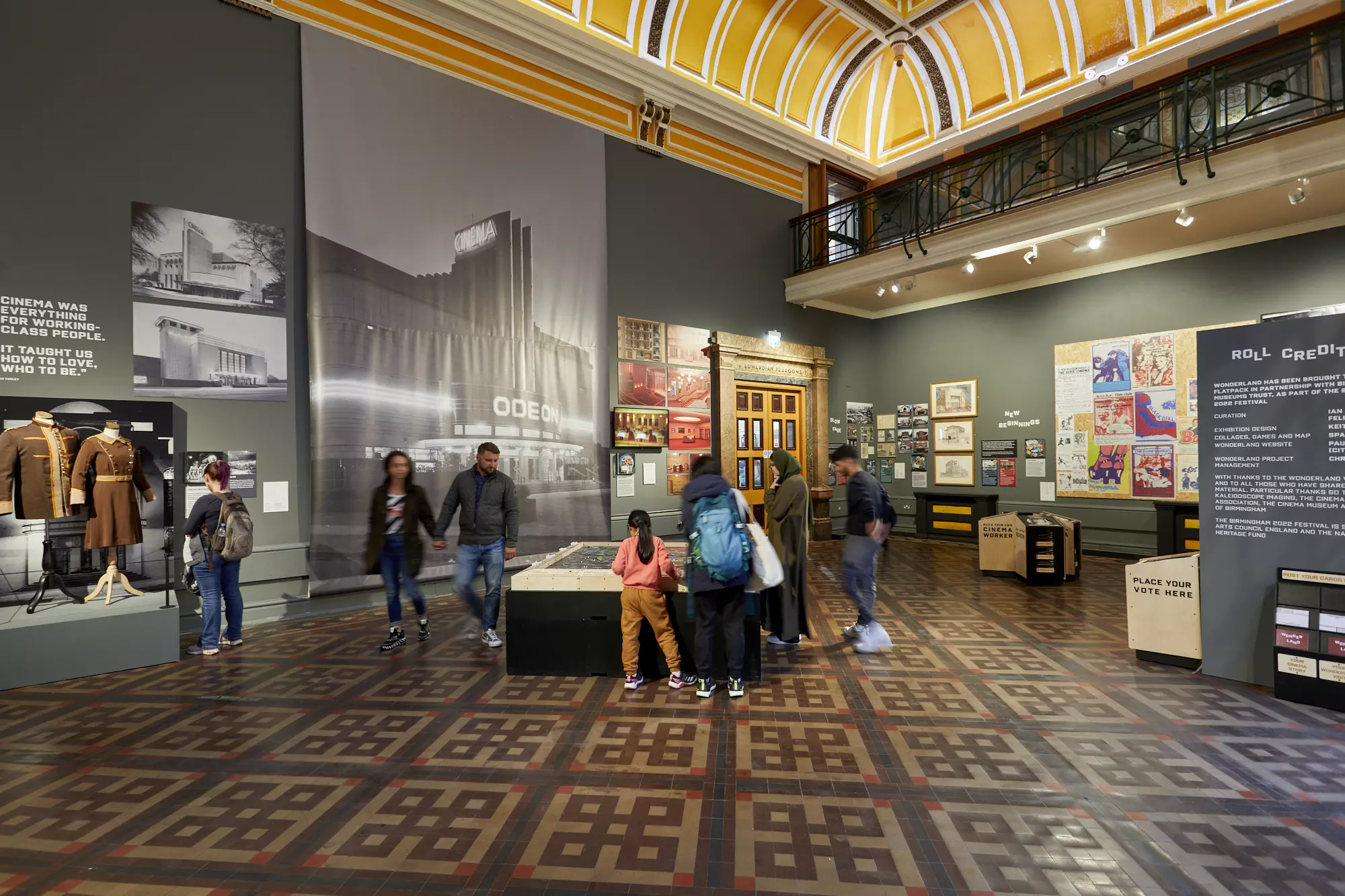 An installation view of Flatpack's Wonderland exhibition at Birmingham Museum and Art Gallery.